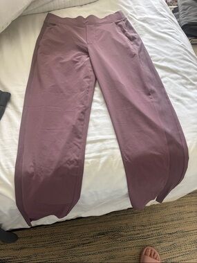 Athleta Dusty Mauve High-Waist Joggers